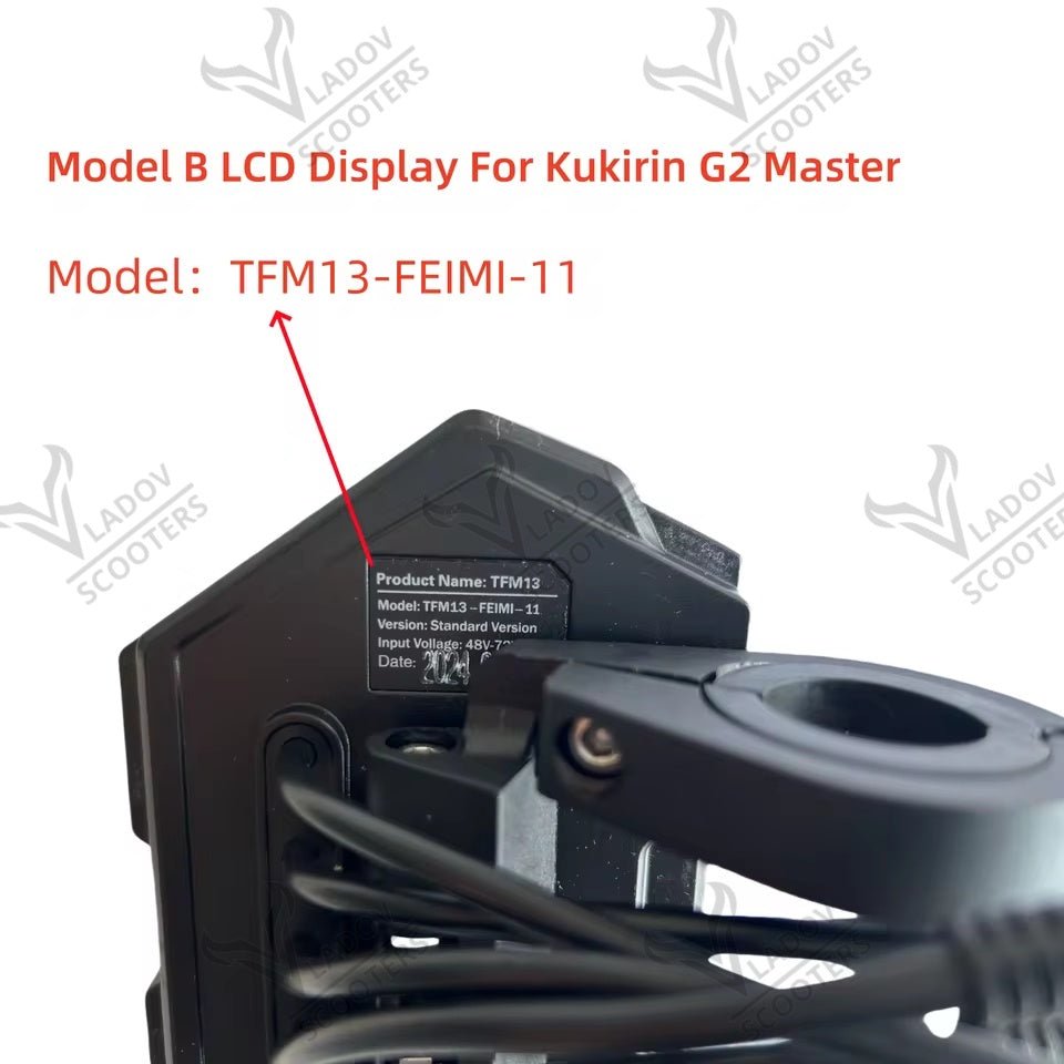 Дисплей версия B за Kukirin G2 Master – изводите на таблото