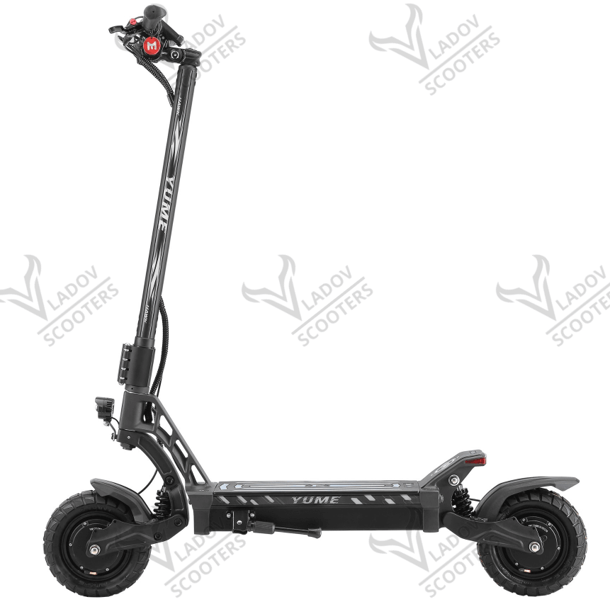 Електрически скутер YUME Hawk 60V 22.5Ah – максимална скорост 70 км/ч, пробег до 70 км, двойни мотори 2400W