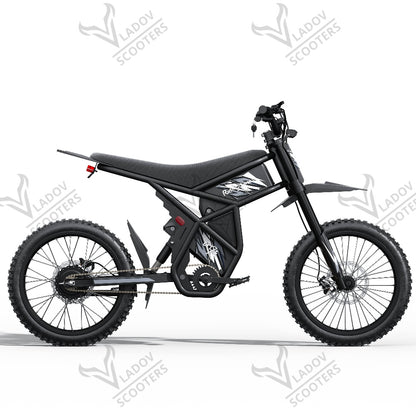 Riding Times GT73 3.0 – страничен изглед с двете батерии в рамката и гуми 70/100-19