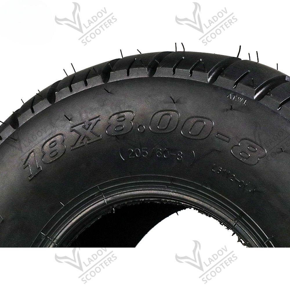 Гума 18x8.00-8 – странична стена с означението 18X8.00-8 (205/50-8)