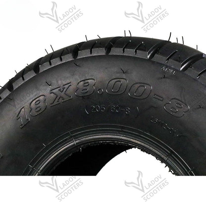 Гума 18x8.00-8 – странична стена с означението 18X8.00-8 (205/50-8)