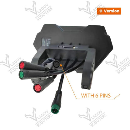 Дисплей 6 pin версия C за Kukirin G2 Max с кабелен сноп и шестпинов конектор