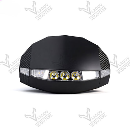 Табло с дисплей и LED фар за Kukirin G4, изглед отпред с трите лещи